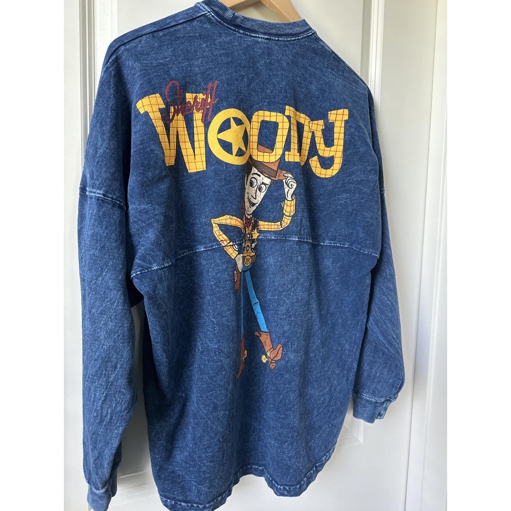 Disney Spirit Jersey Sheriff Woody Sweatshirt Adult Small Toy Story Pixar Parks - Picture 3 of 5